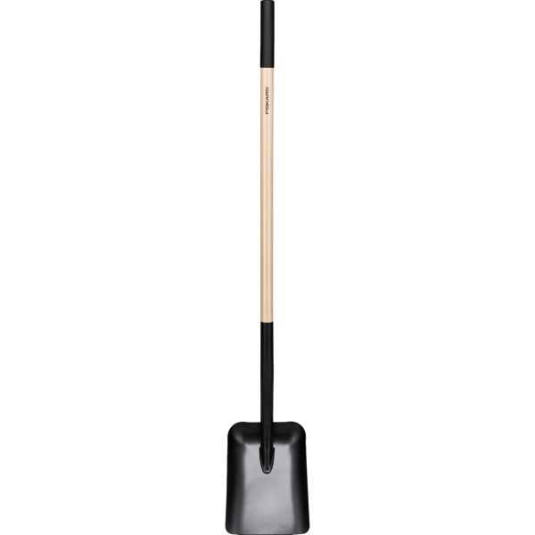 Лопата совковая с деревянной ручкой (L-образная рукоятка) Fiskars Solid™ (1066724)