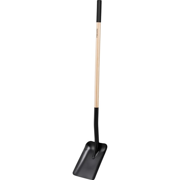 Лопата совковая с деревянной ручкой (L-образная рукоятка) Fiskars Solid™ (1066724)