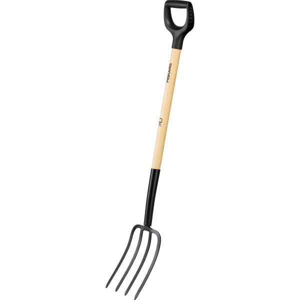 Вилы садовые с деревянной ручкой Fiskars Solid™ 1070676