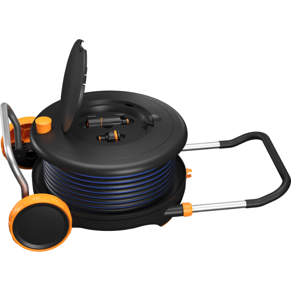Катушка на колесах со шлангом Fiskars M 1/2" (13мм) L-20м с набором аксессуаров (1071639)
