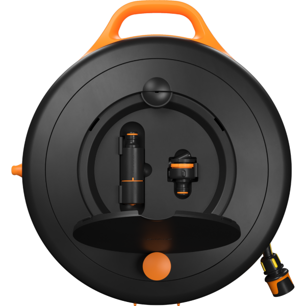 Катушка со шлангом Fiskars S 3/8" (9мм) L-15м с набором аксессуаров (1071660)