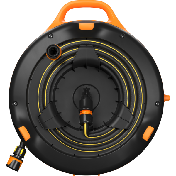 Катушка со шлангом Fiskars S 3/8" (9мм) L-15м с набором аксессуаров (1071660)