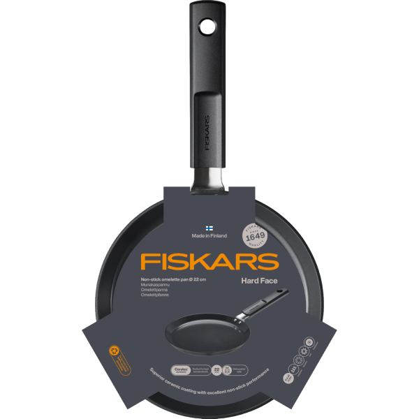 Сковорода для омлетов и блинов Fiskars Hard Face 22 см