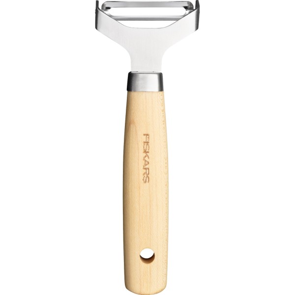 Овочечистка Fiskars Folken з рухомим лезом 6 см, FSC-клен (1075682)