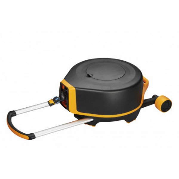 Автоматическая катушка со шлангом Fiskars XL с роликами (1025933)