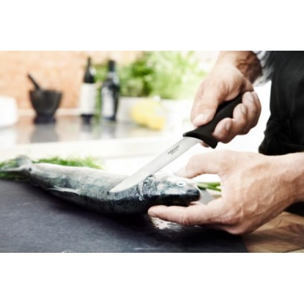 Кухонний ніж Fiskars Essential для хліба 23 см Black 1023774