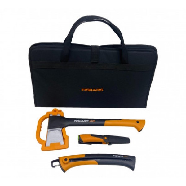 Подарочный набор Fiskars (Топор 1015640+чем 1023619+пила 1000614) 2021283