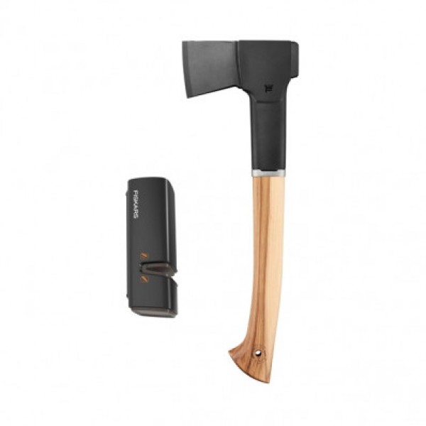 Подарочный набор Fiskars Norden chopping axe N10 + sharpener SET 1052276