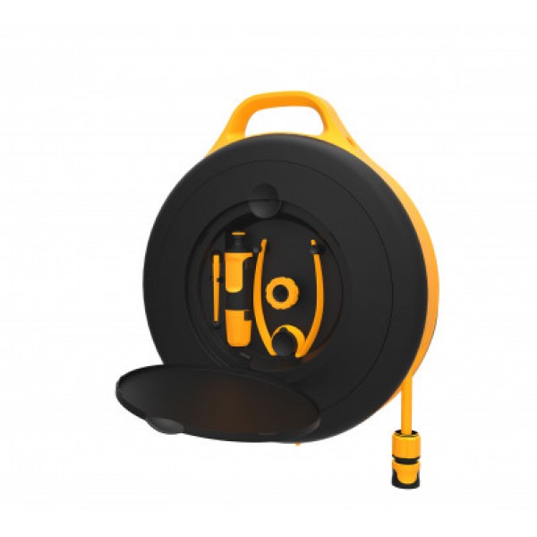 Катушка со шлангом Fiskars S 3/8" (9мм) L-15м с набором аксессуаров (1020436)