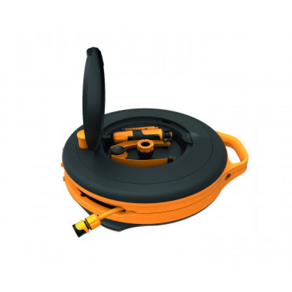 Катушка со шлангом Fiskars S 3/8" (9мм) L-15м с набором аксессуаров (1020436)